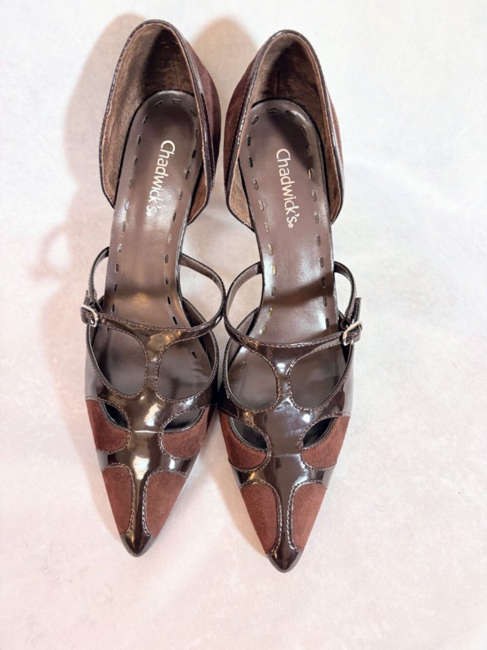 Chadwick’s Women's Pumps Shoes Leather Two-tone Brown Size 9M